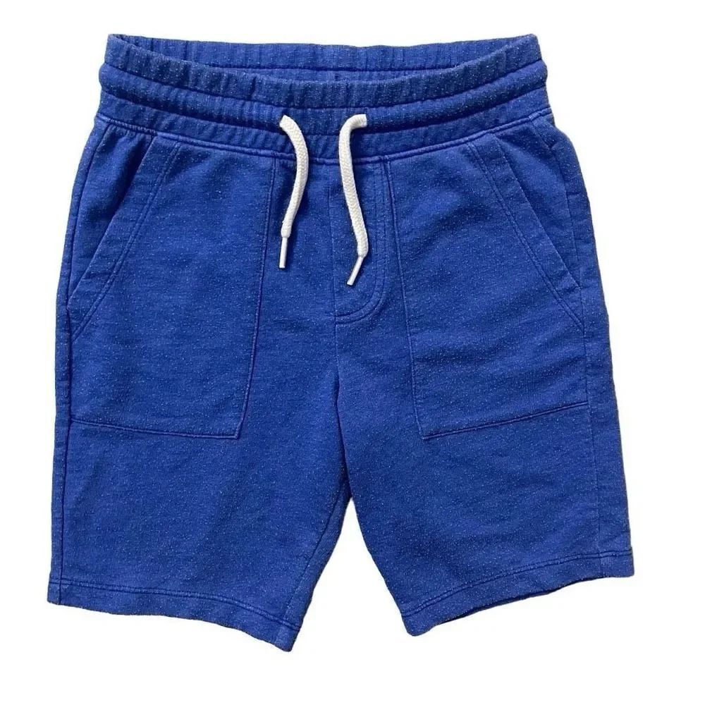 Wonder Nation Boy’s Blue Cotton Blend Pull-On Drawstring Sweat Shorts 6/7